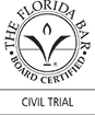 Logo Recognizing DeLoach, Hofstra & Cavonis, P.A.'s affiliation with The Florida Bar Board Certified Civil Trial